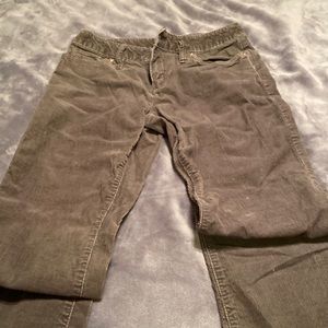 Green Corduroy Mid Rise Pants by Lands’ End Size 4P